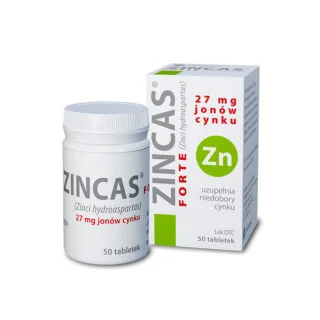 Zincas Forte 27 mg, 50 tabletek