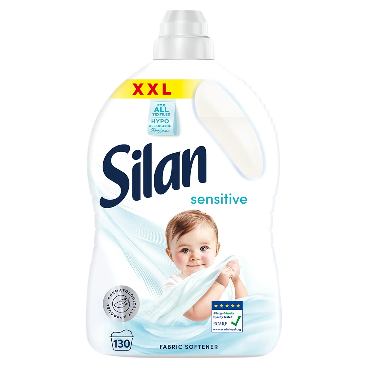 Silan Sensitive płyn do zmiękczania, 130 prań, 2,86 l