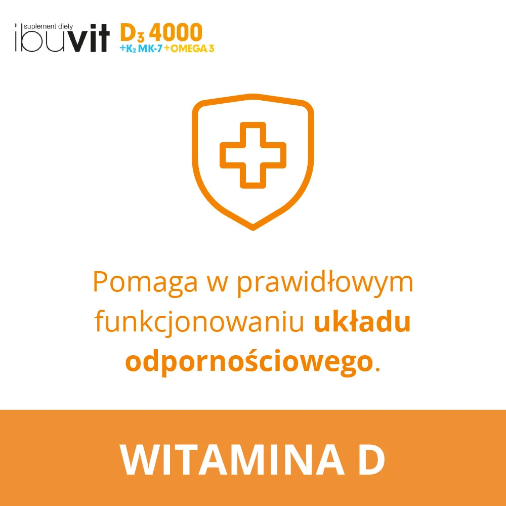 Ibuvit D3 4000 + K2 MK-7 Omega 3 30 kapsułek