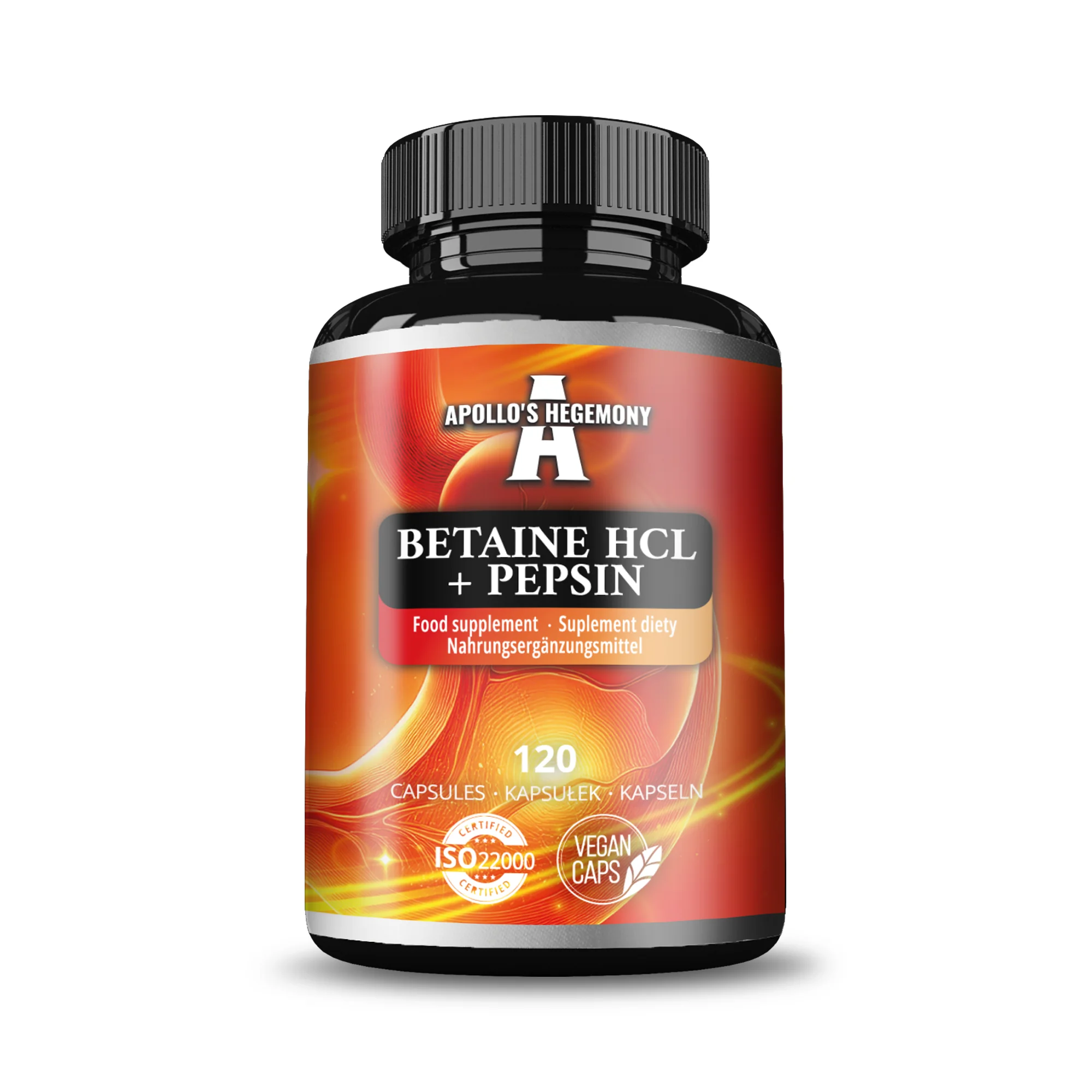 Apollo's Hegemony Betaine HCl + Pepsin 120 kapsułek