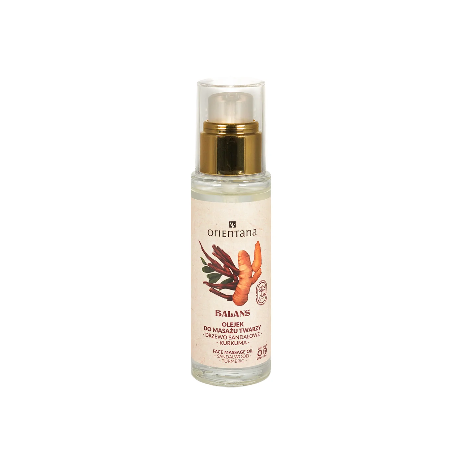 Orientana BALANS Drzewo sandałowe Kurkuma olejek do masażu twarzy, 30 ml