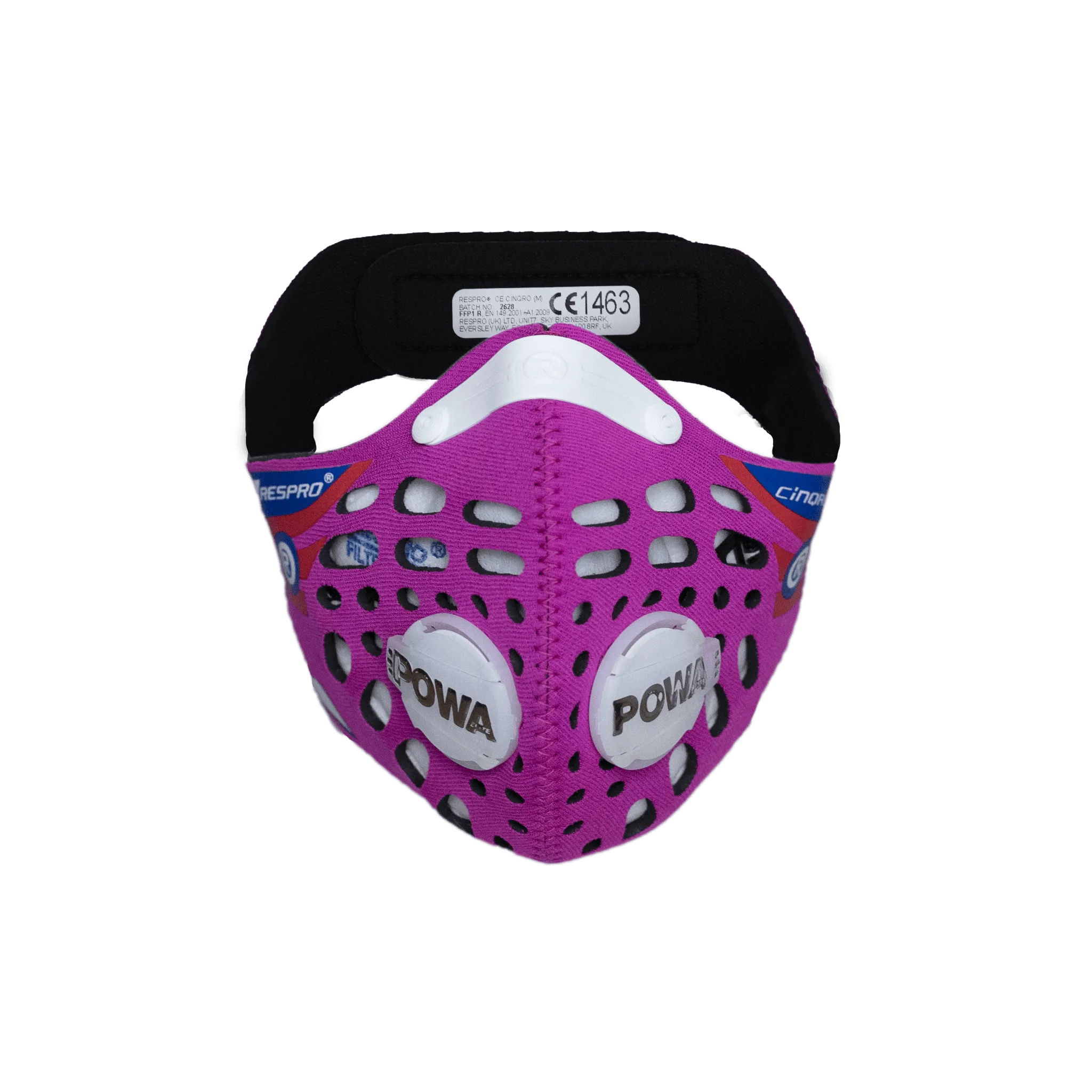 Respro CE Cinqro Pink, maska antysmogowa, rozmiar M, 1 sztuka