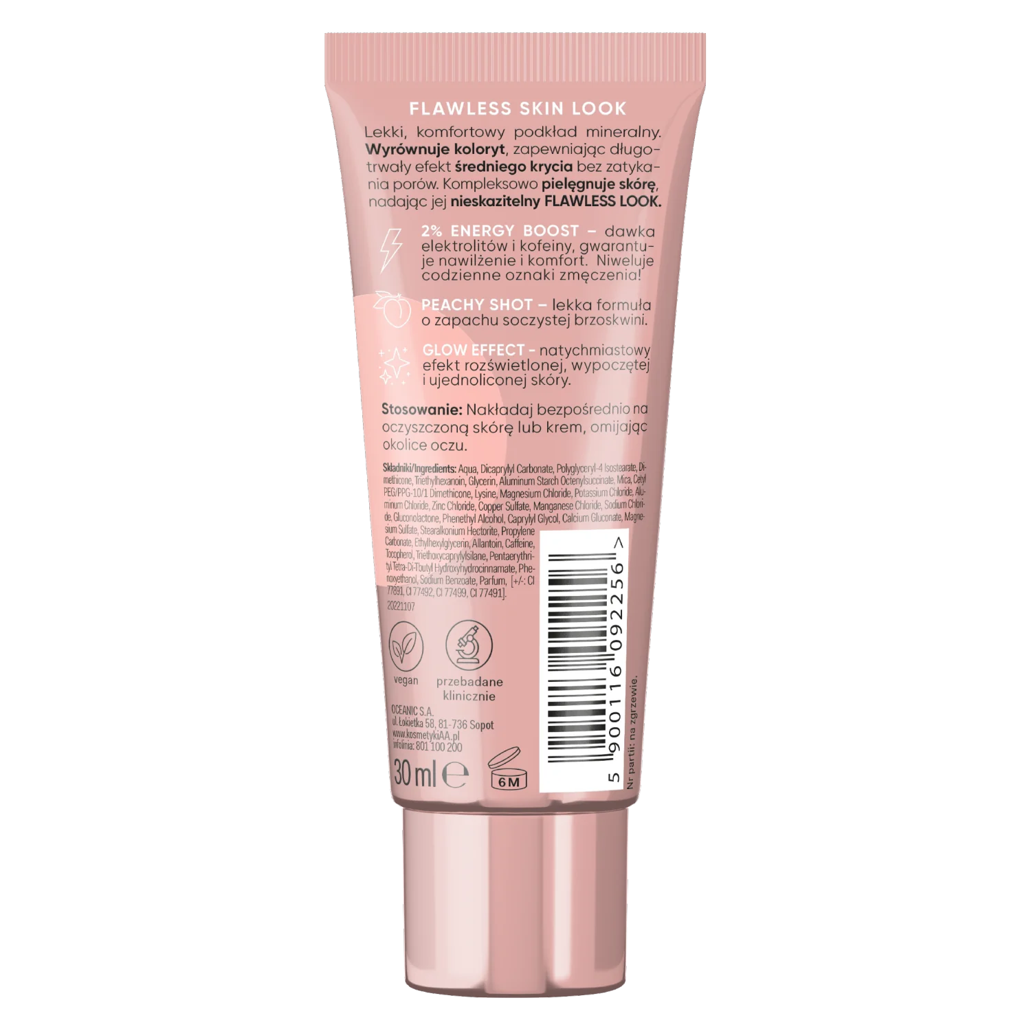 AA YOU.mmy Skin podkład mineralny do twarzy nr 01 Vanilla, 30 ml