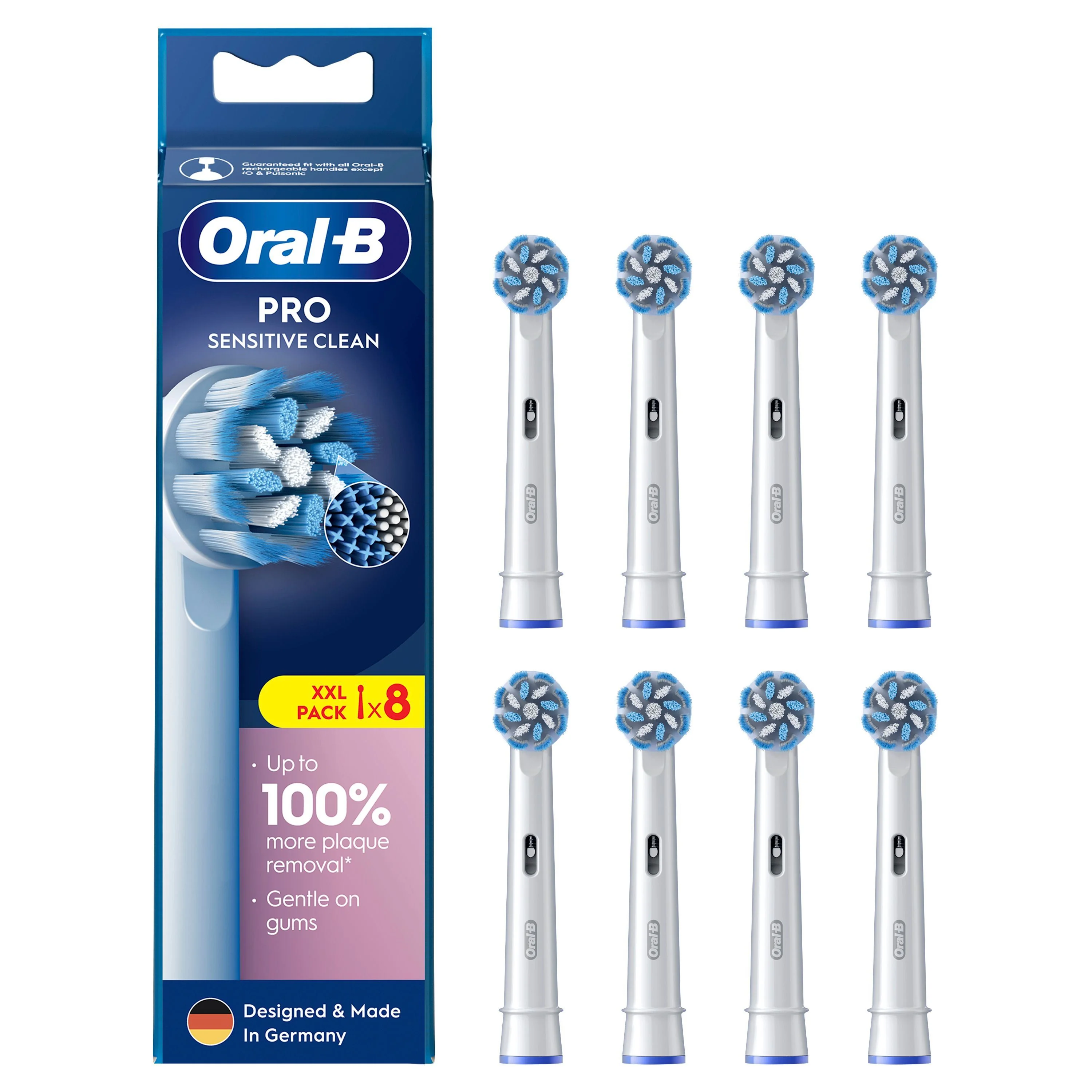 Oral-B Pro Sensitive Clean końcówki do szczoteczek elektrycznych, 8 sztuk