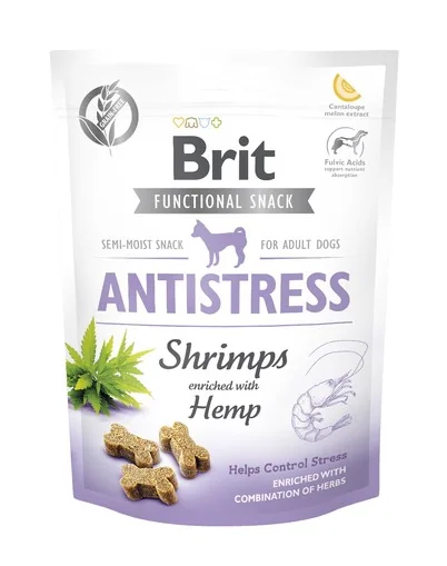 Brit Care Functional Snack Antistress Shrimp przysmak dla psa ograniczający stres, 150 g