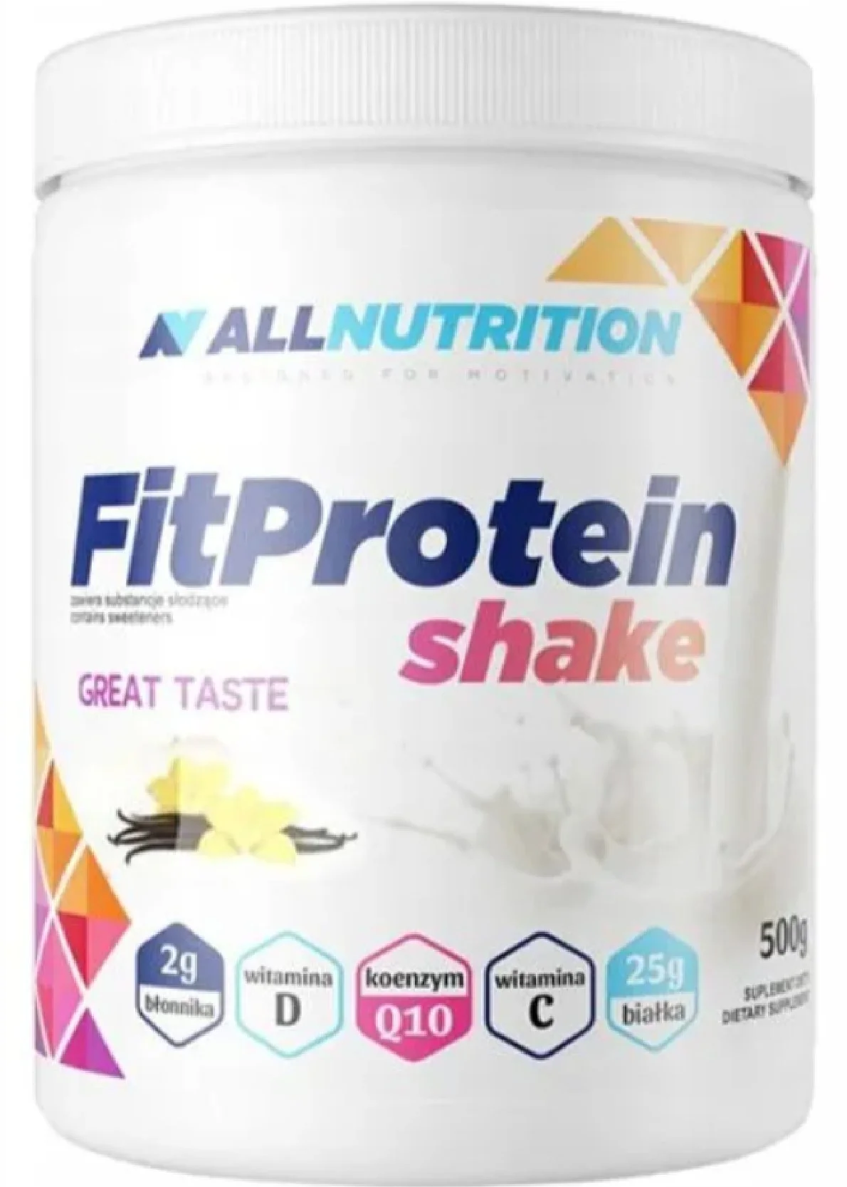 ALLNUTRITION FitProtein Shake odżywka białkowa Vanilla 500 g