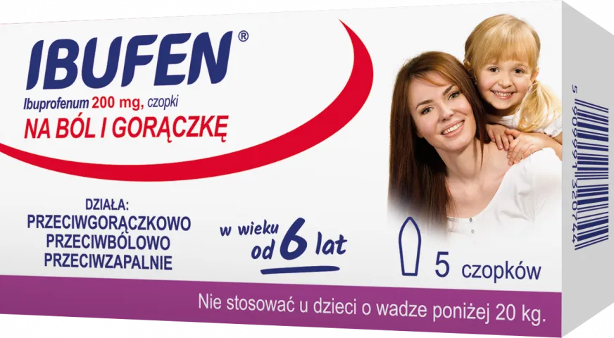 Ibufen, 200 mg, 5 czopków