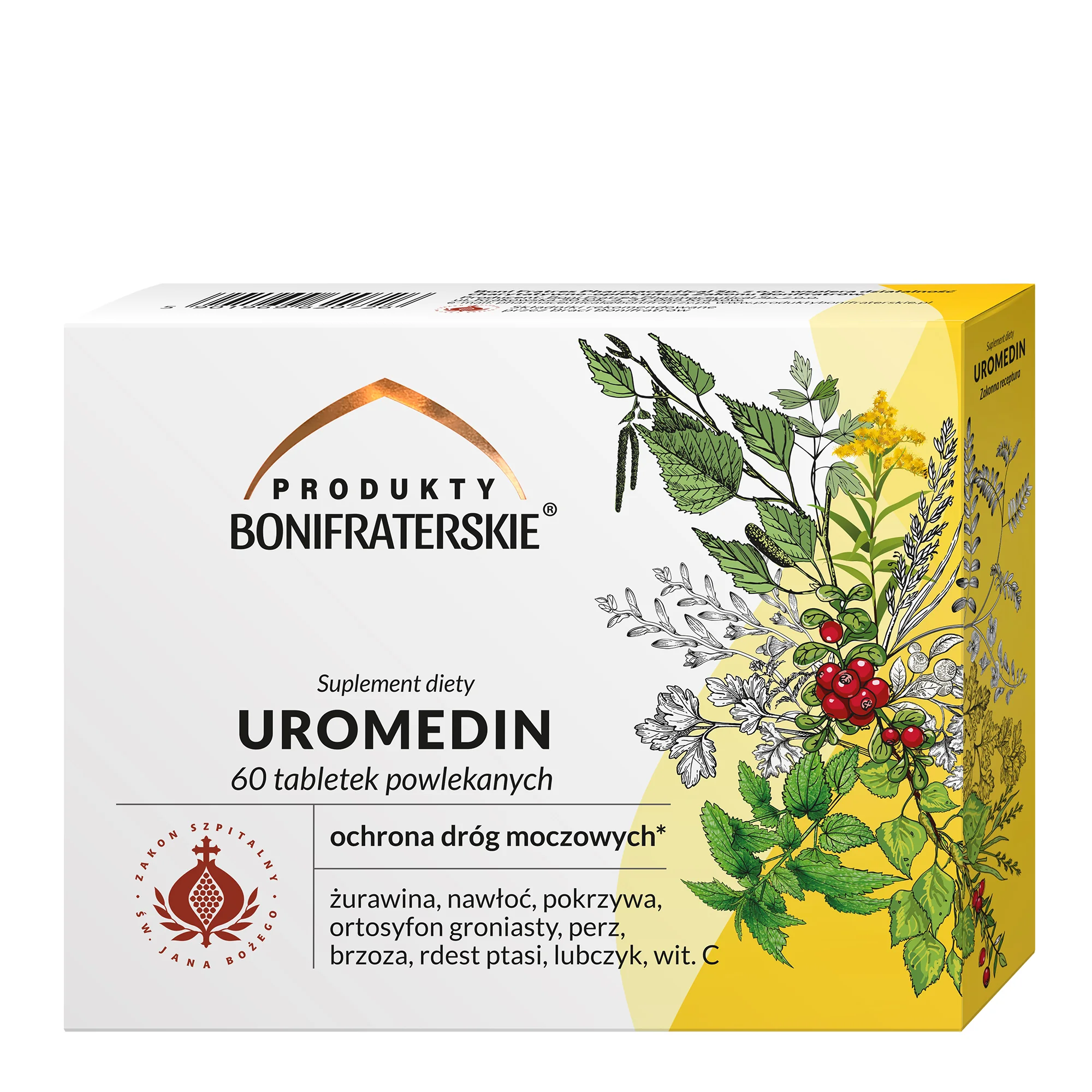 Produkty bonifraterskie Uromedin 60 tabletek powlekanych