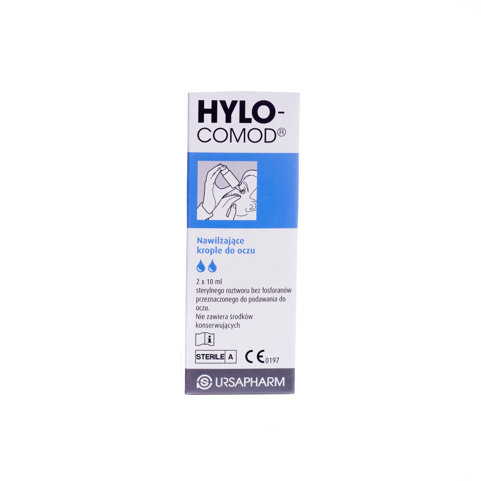 Hylo-Comod, krople do oczu, 2x10 ml 