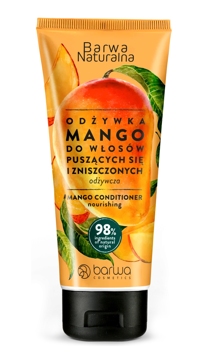 Barwa Naturalna odżywka do włosów puszących się i zniszczonych Mango, 300 ml