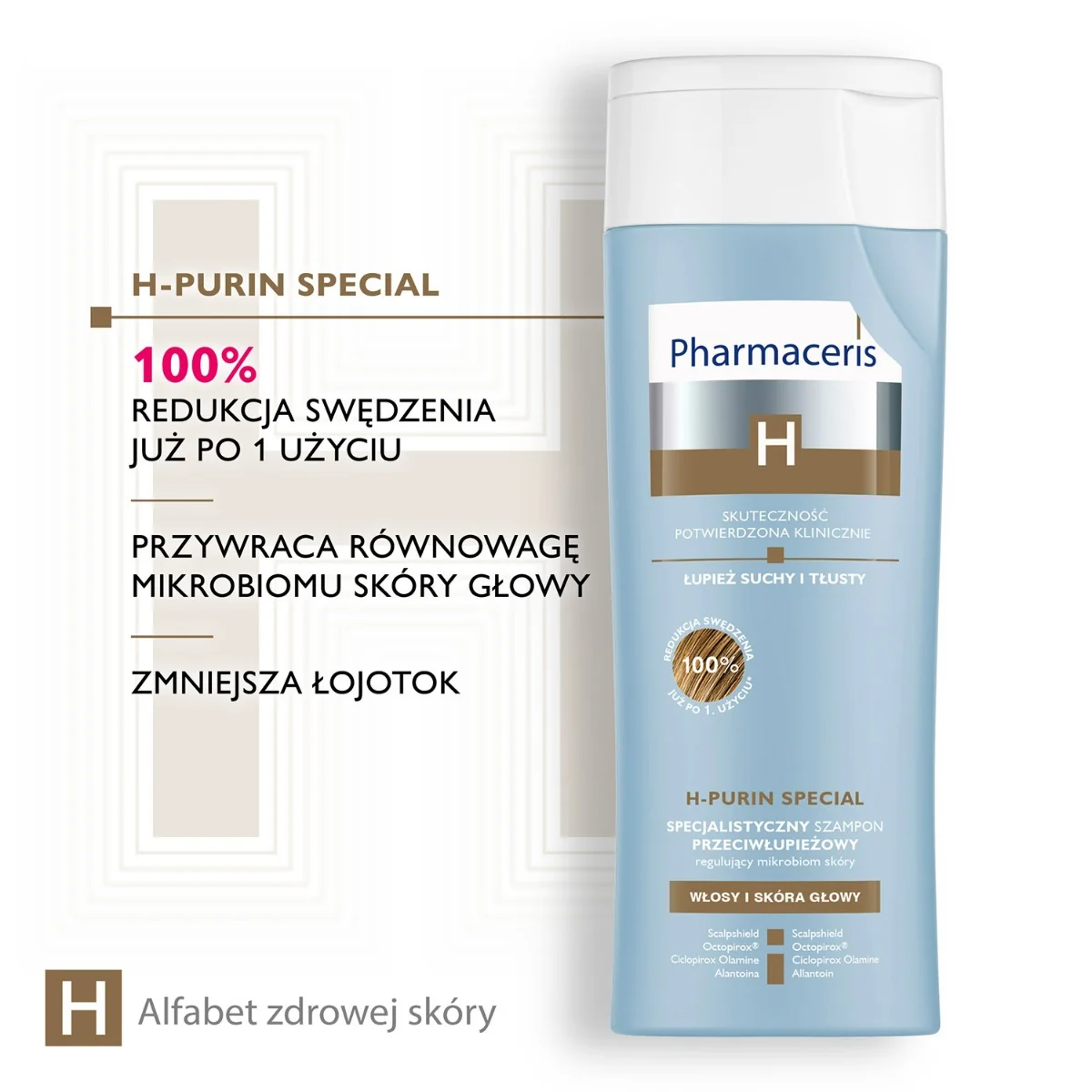 Pharmaceris H-Purin Special specjalistyczny szampon przeciwłupieżowy regulujący mikrobiom skóry, 250 ml