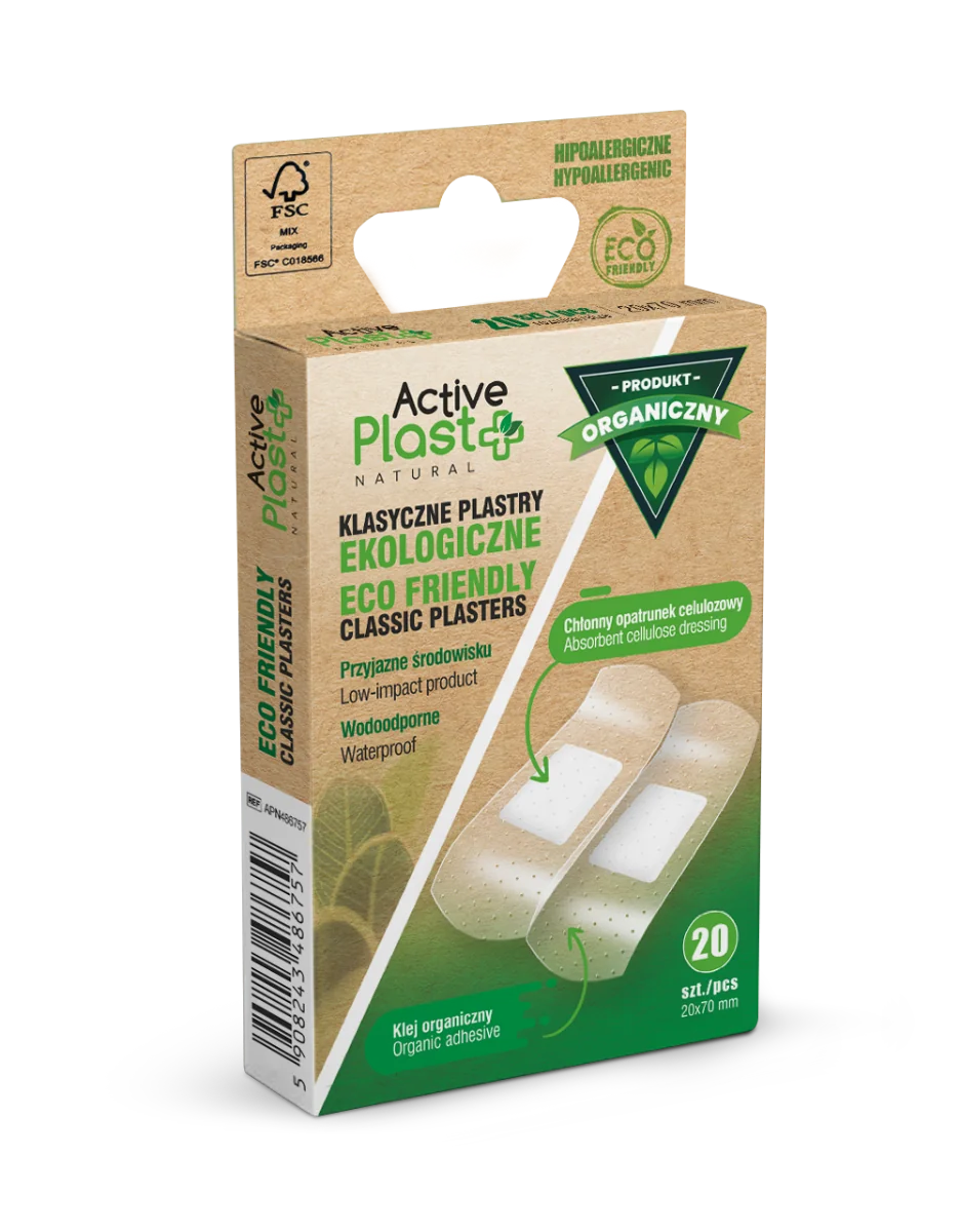 Active Plast naturalne plastry ekologiczne, 7 x 2 cm, 20 szt.