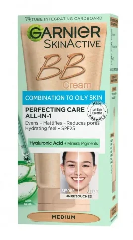 Garnier Nawilżający krem BB do skóry mieszanej i tłustej Medium, 50 ml