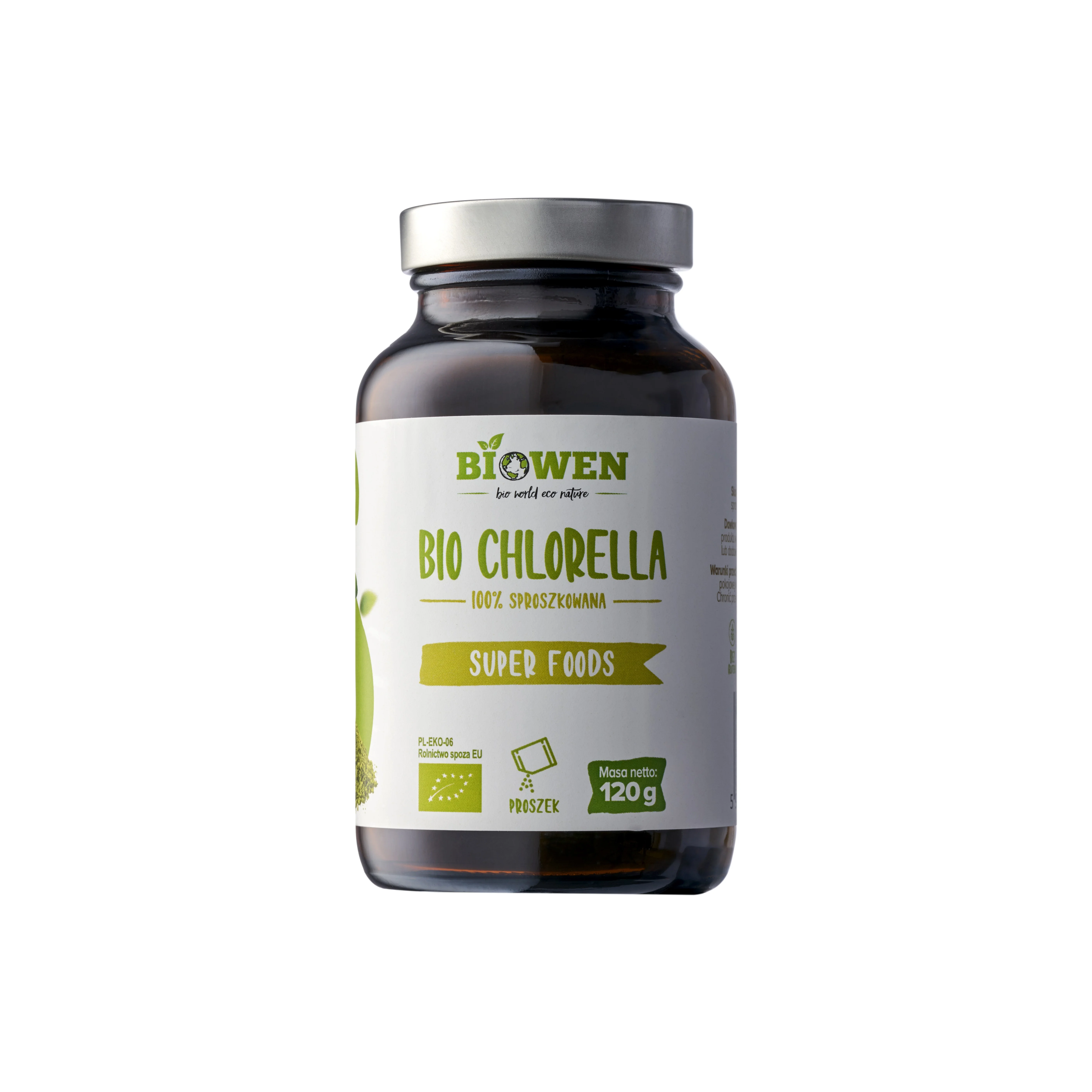BIOWEN Bio Chlorella proszek, 120 g