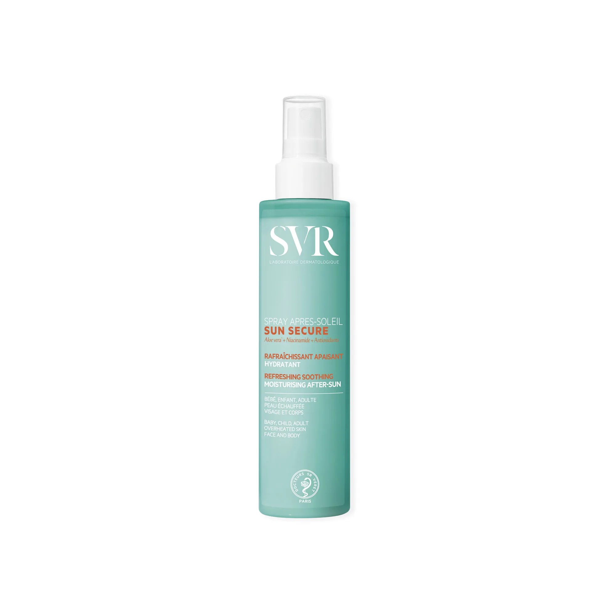 SVR Sun Secure Apres-Soleil spray, odświeżający spray po opalaniu, 200 ml