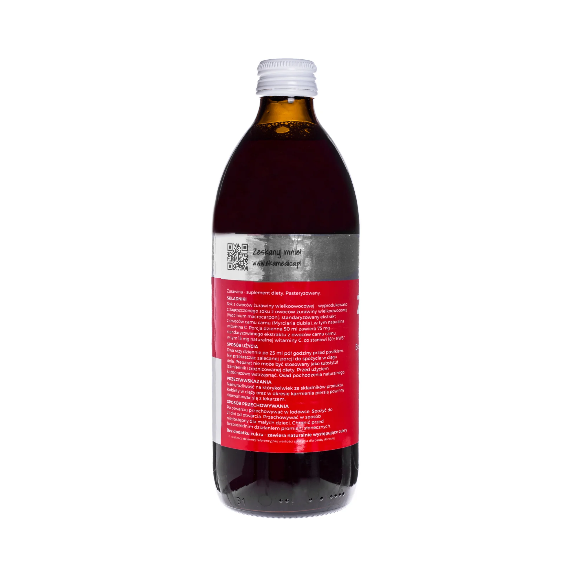 EkaMedica sok z żurawiną, 500 ml