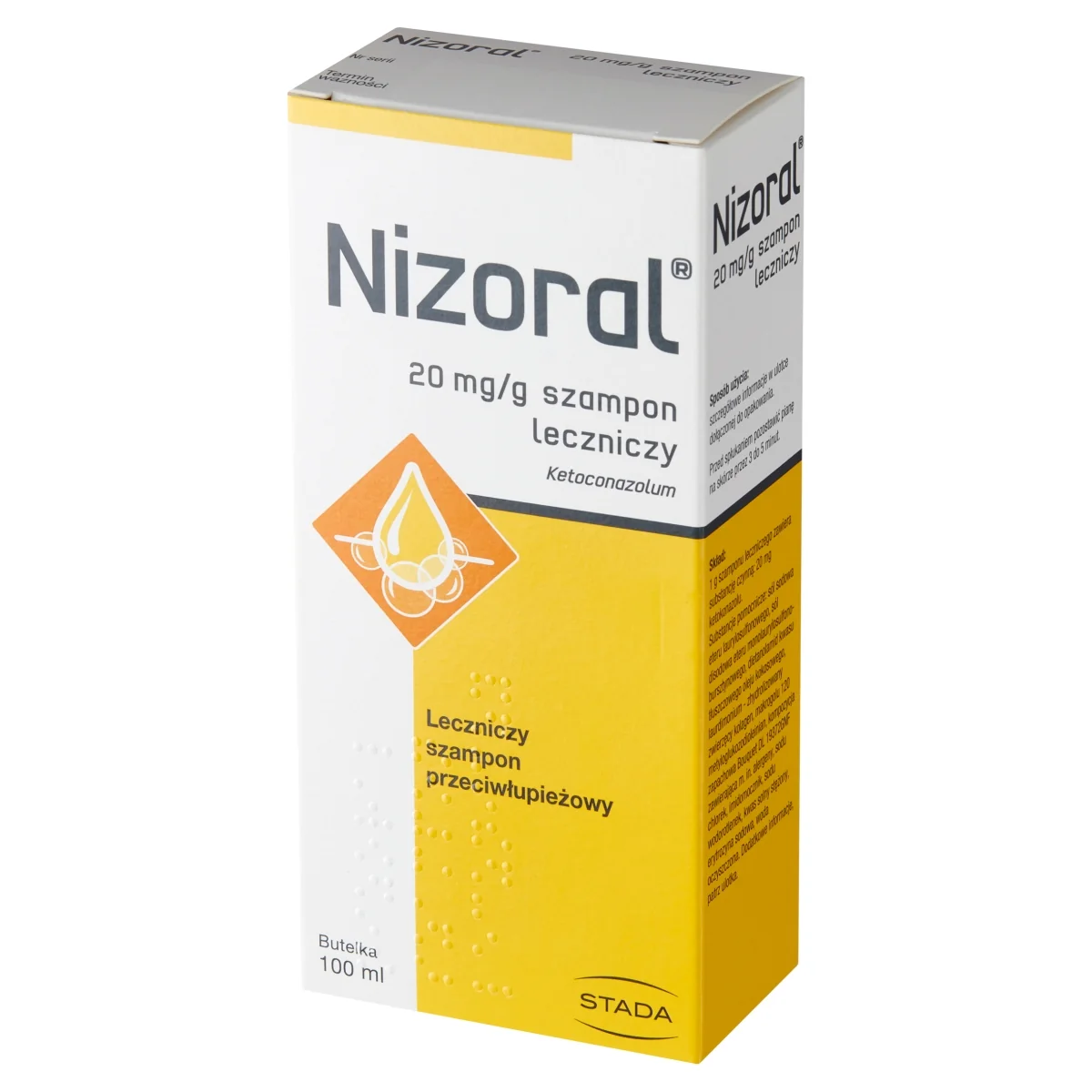 Nizoral (20 mg/g), szampon leczniczy, 100 ml