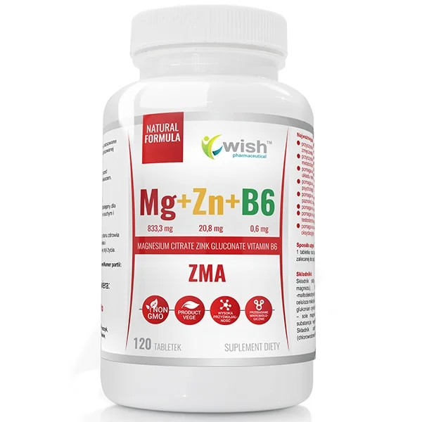 Wish Mg + Zn + B6 120 tabletek