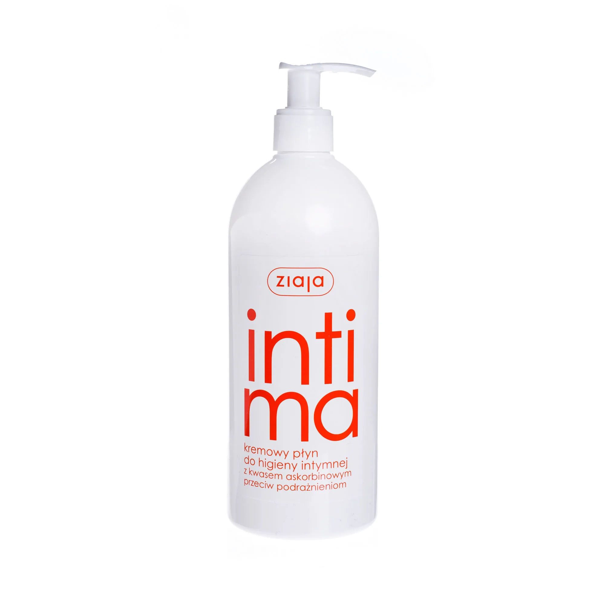 Ziaja Intima kremowy płyn do higieny intymnej z kwasem askorbinowym, 500 ml