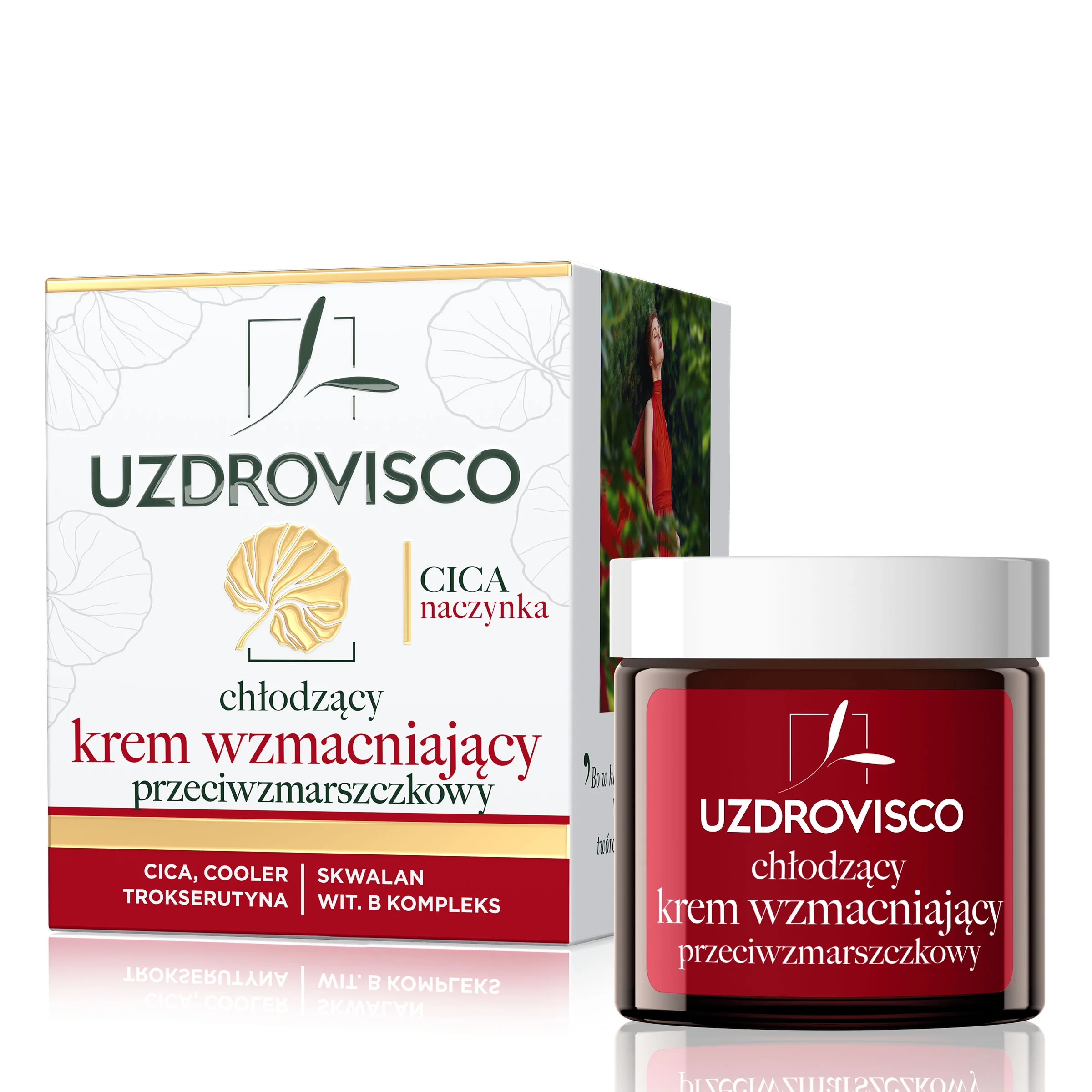 Uzdrovisco CICA Naczynka Chłodzący krem wzmacniający przeciwzmarszczkowy, 50 ml