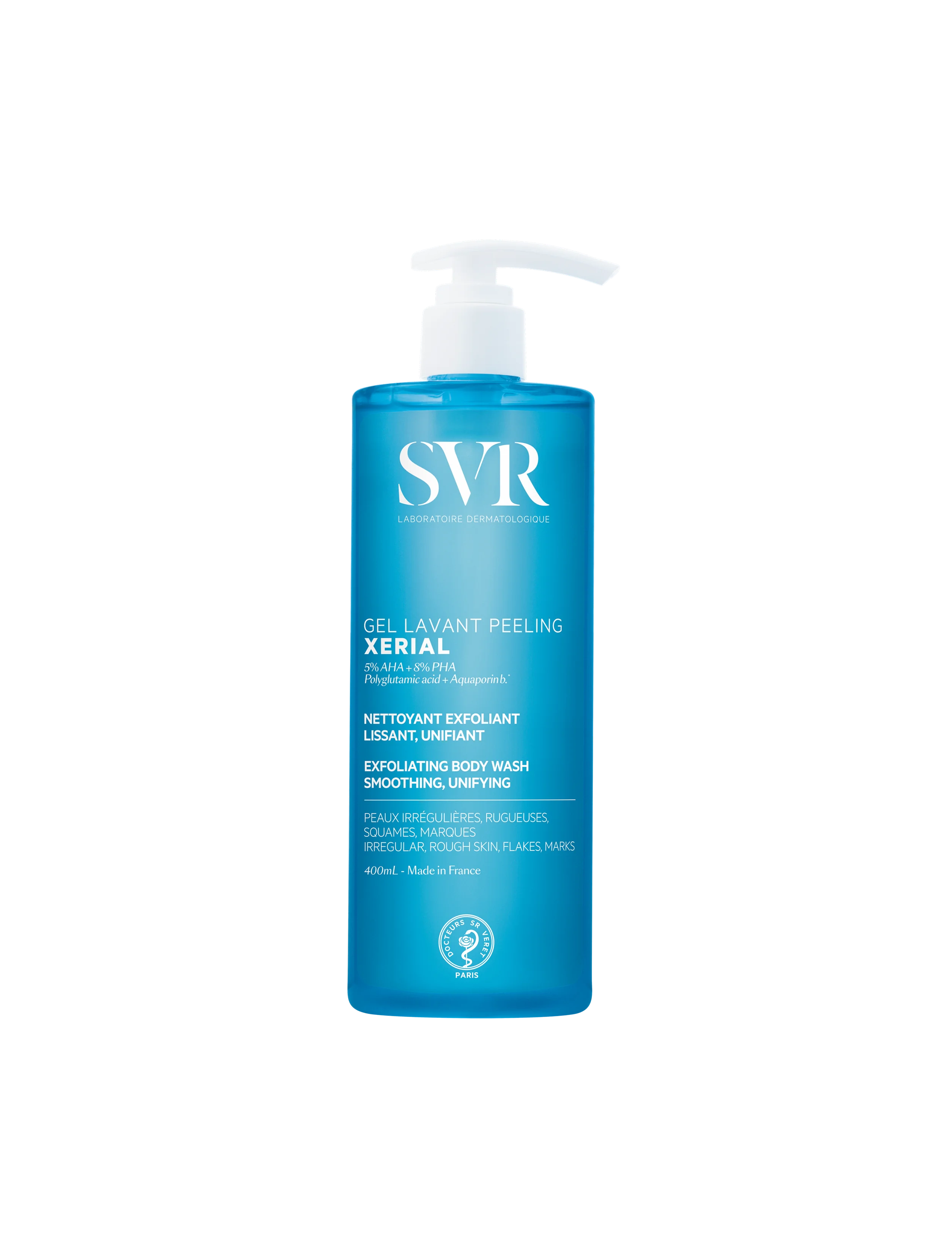 SVR Xerial peelingujący żel do mycia, 400 ml