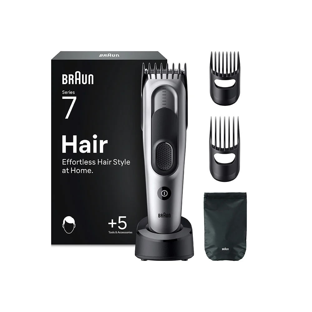 Braun Series 7 Hair HC7590 maszynka do strzyżenia włosów z 5 końcówkami, 1 sztuka