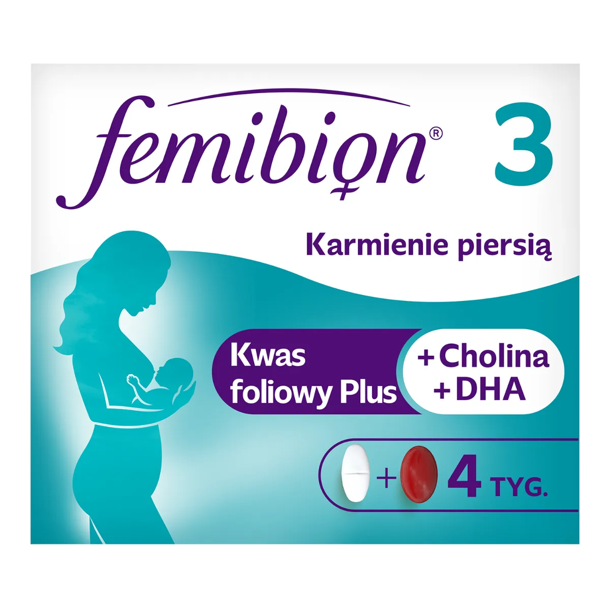 Femibion 3 Karmienie Piersią, suplement diety, 28 tabletek + 28 kapsułek