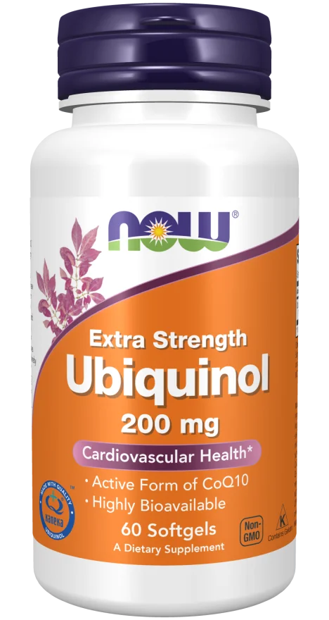 Now Foods Ubiquinol 200mg 60 kapsułek
