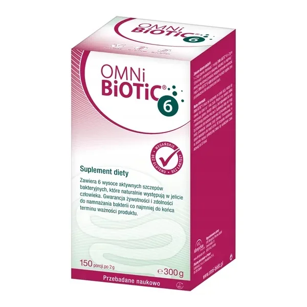 OMNi-BiOTiC® 6 suplement diety, proszek w słoiku, 300 g