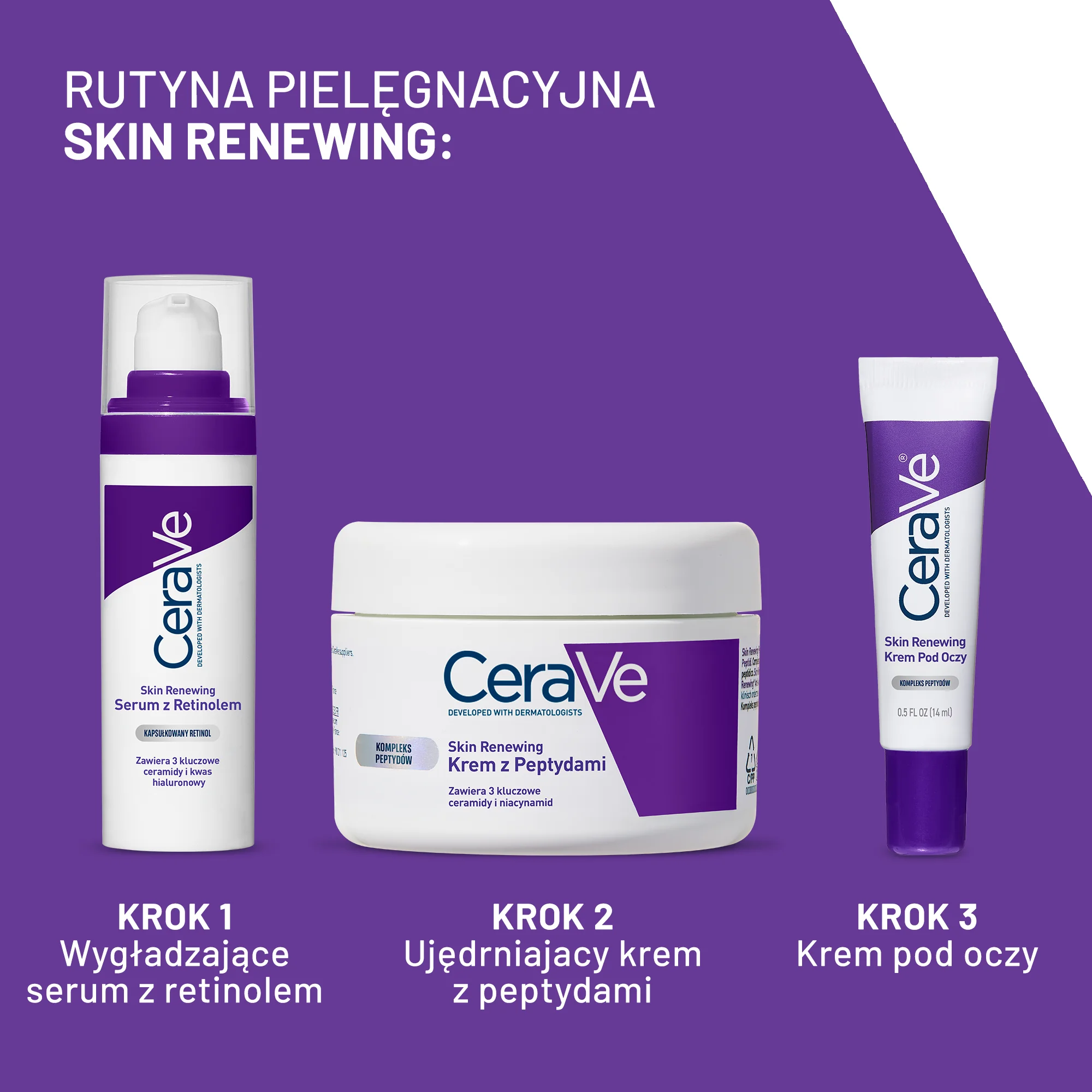 CeraVe Skin Renewing krem z peptydami, 48 g