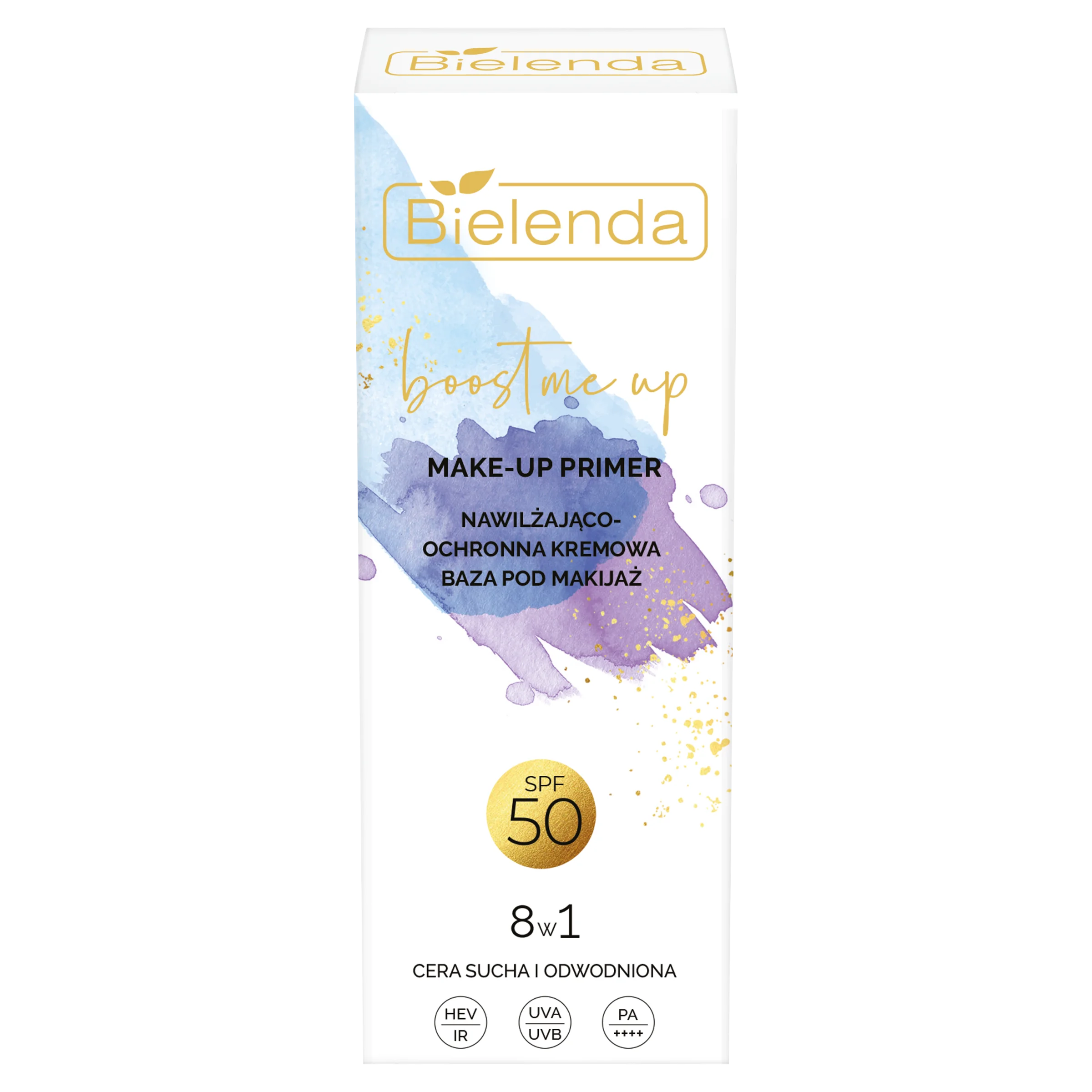 Bielenda Boost Me Up Make-Up Primer nawilżająco-ochronna kremowa baza pod makijaż 8w1 SPF 50, 30 ml
