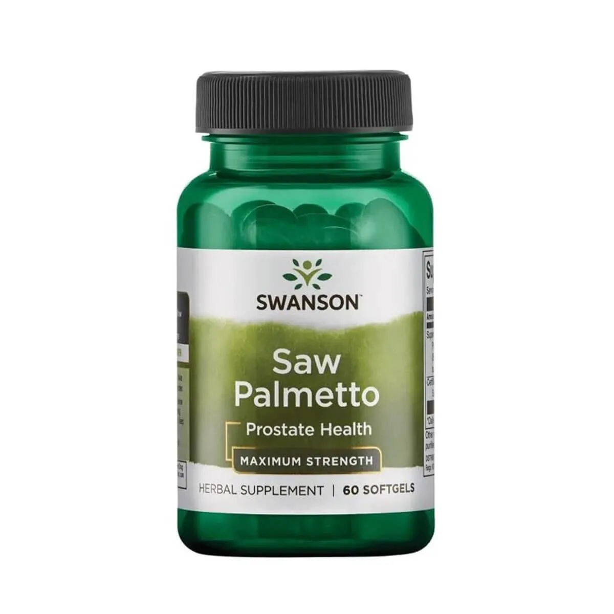 Swanson Saw Palmetto extract, 320 mg, suplement diety, 60 kapsułek