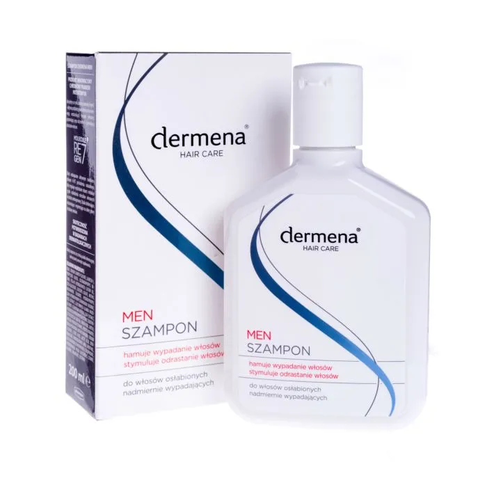 Dermena Men, szampon dla mężczyzn hamujący wypadanie włosów i stymulujący ich odrastanie
