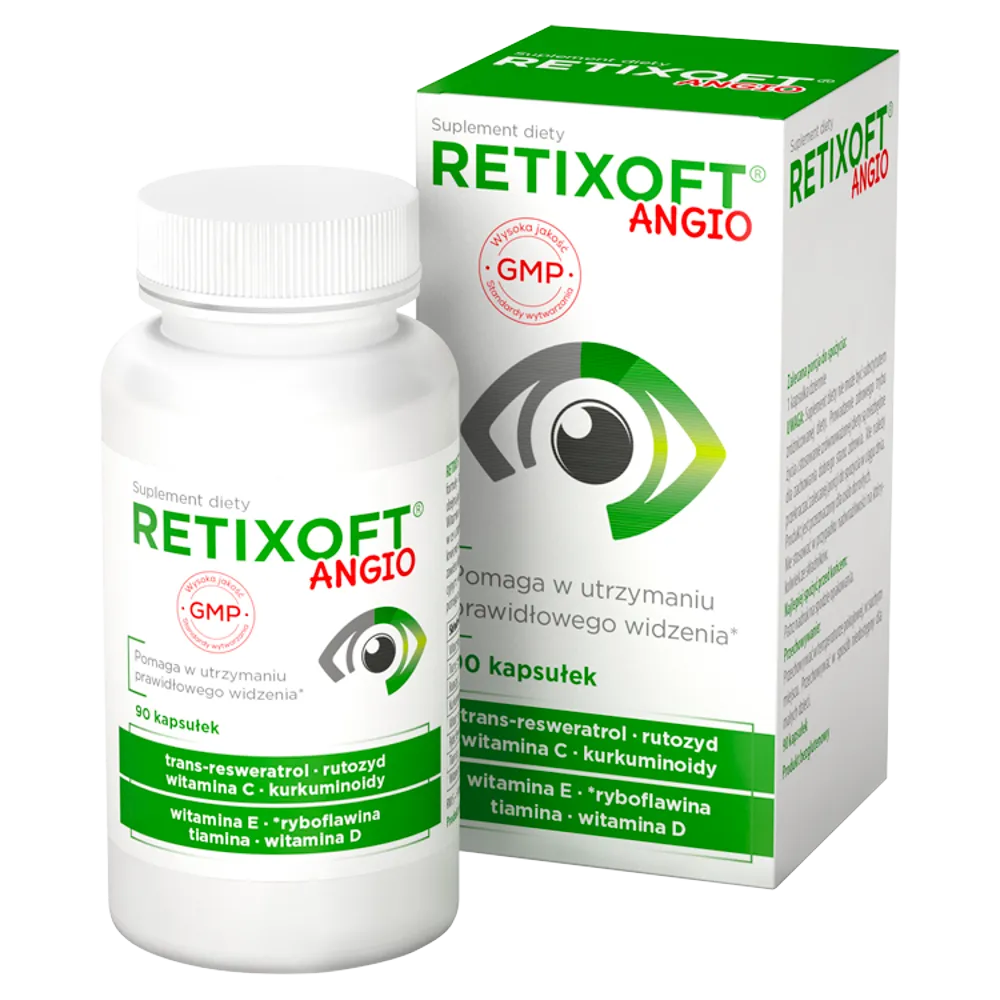 Retixoft Angio, suplement diety, 90 kapsułek