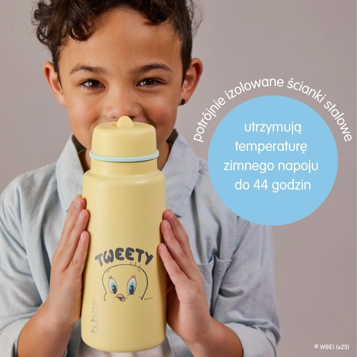 b.box butelka termiczna ze składanym ustnikiem 1 l, Looney Tunes, 1 sztuka