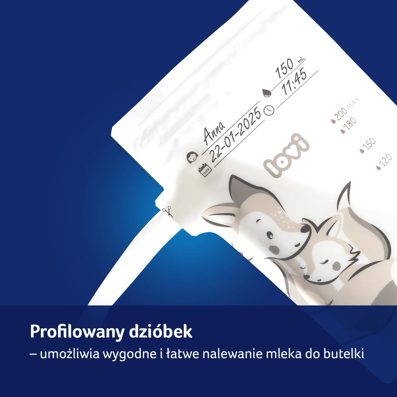 Lovi torebki do przechowywania pokarmu 12/208, 25 szt.