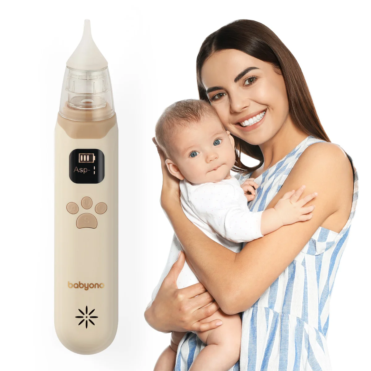 Babyono elektroniczny aspirator do nosa, 1 sztuka
