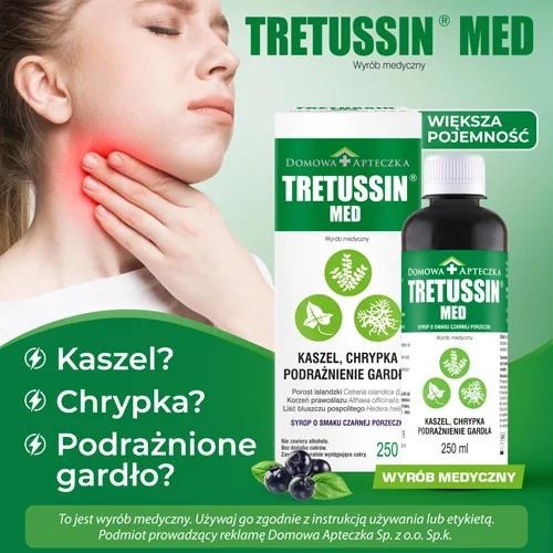 Domowa Apteczka Tretussin Med syrop, 250 ml