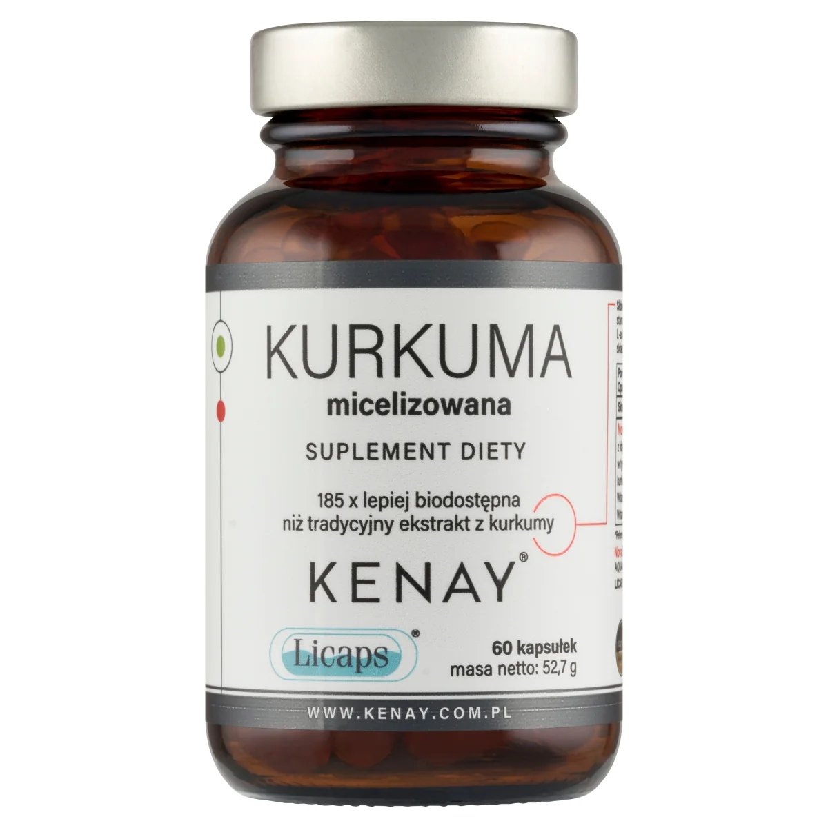 KenayAG kurkuma micelizowana, 60 kapsułek