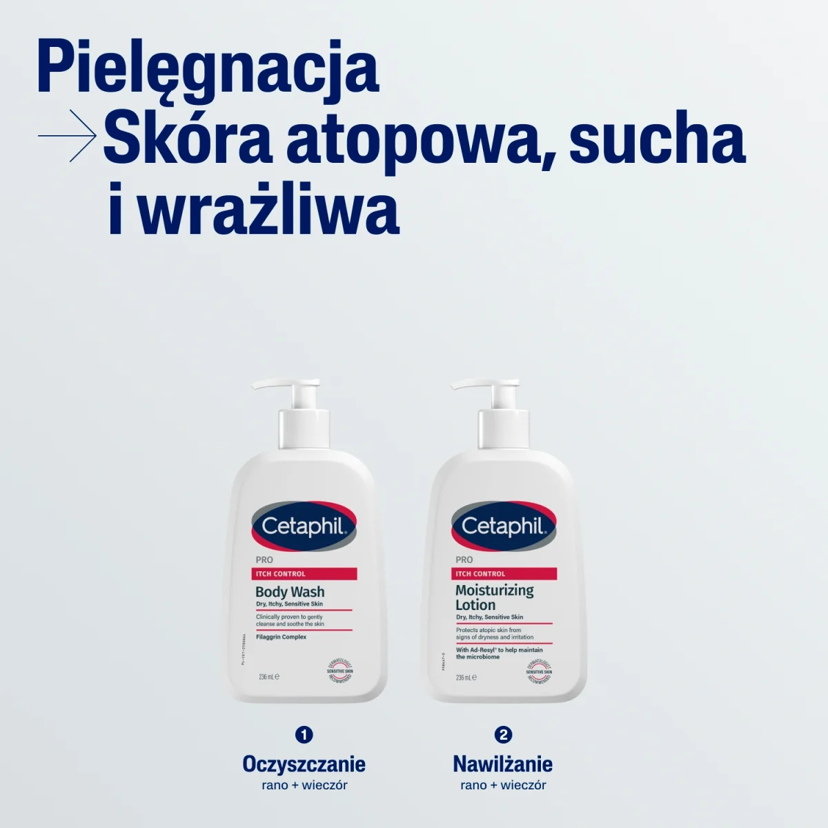 Cetaphil Pro Itch Control balsam do nawilżania twarzy i ciała, 236 ml