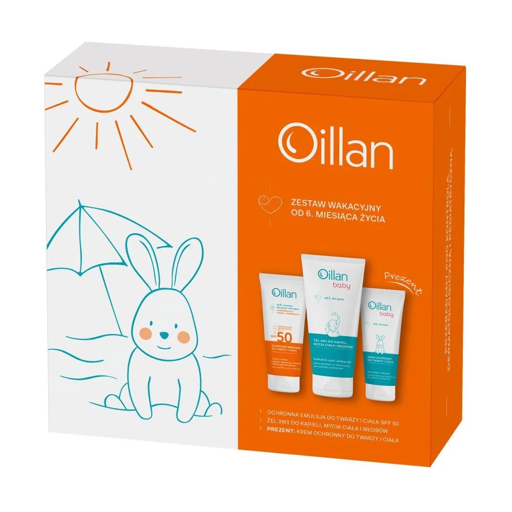 Zestaw Oillan Sun Emulsja + Baby 3w1 + Krem 100ml + 200ml + 75ml