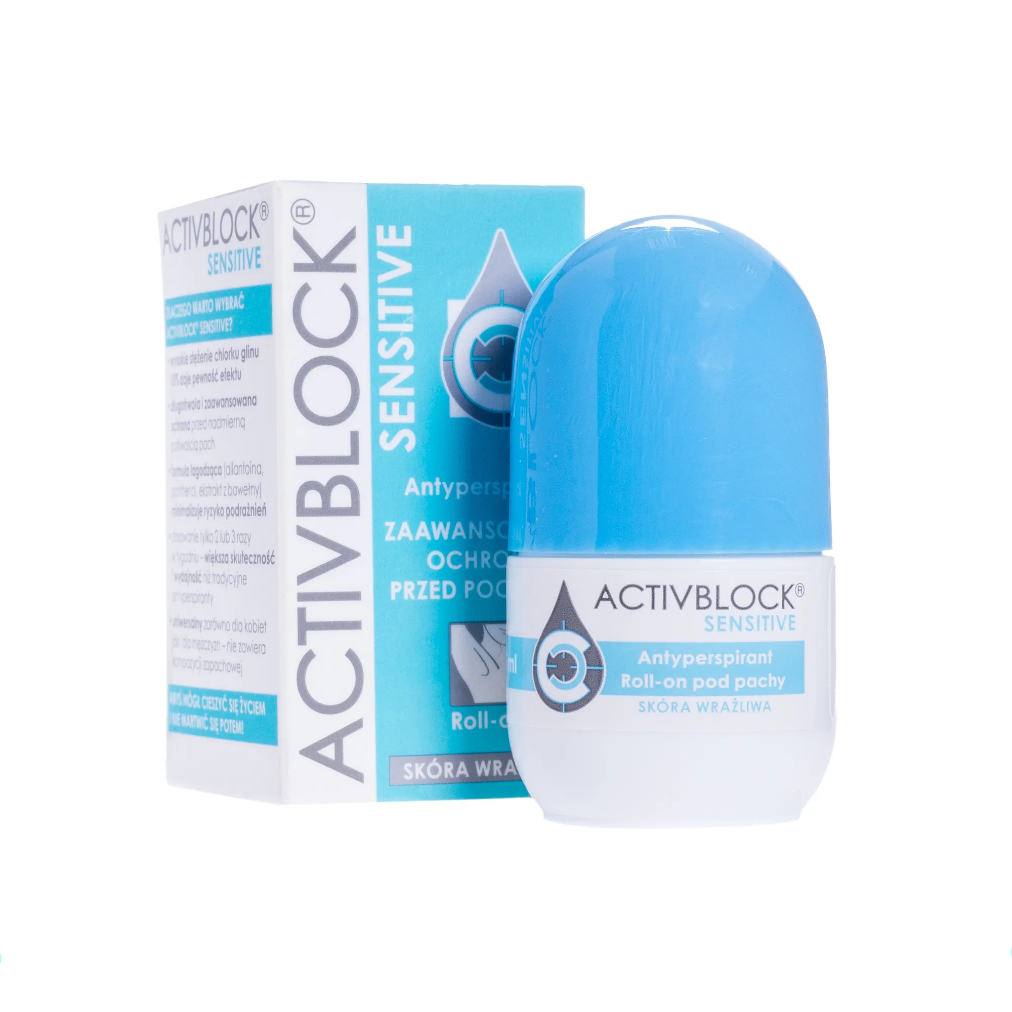 Activblock Sensitive, antyperspirant do skóry wrażliwej, 25 ml