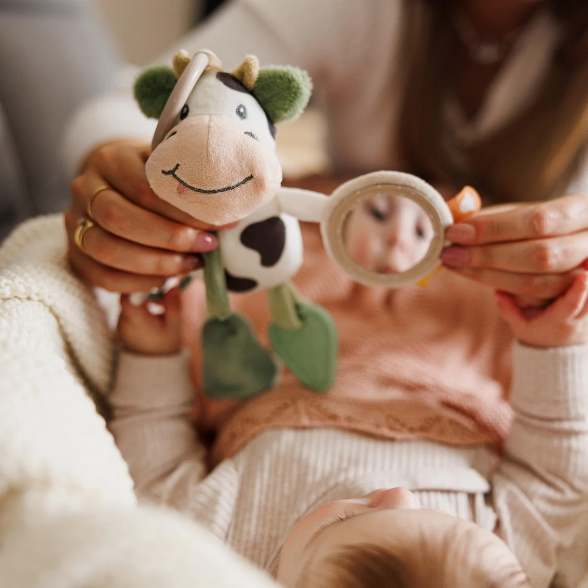 Babyono zawieszka Cow Bingo, 1 sztuka