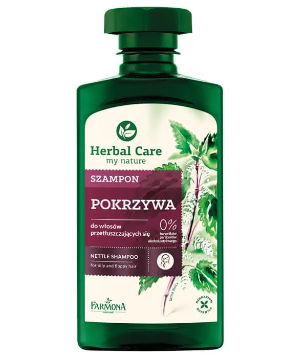 Herbal Care szampon do włosów przetłuszczających się Pokrzywa, 330 ml 