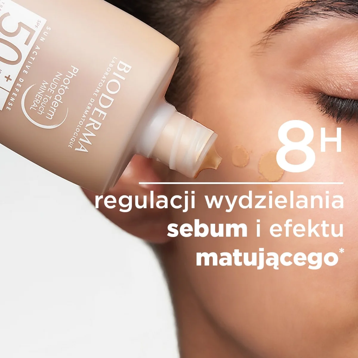 Bioderma Photoderm Nude Touch Mineral jasny podkład SPF 50+, 40 ml