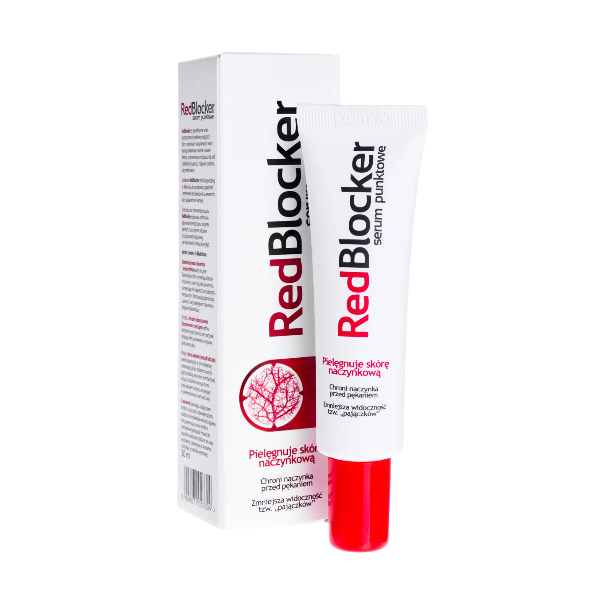 RedBlocker, serum punktowe do skóry naczynkowej, 30 ml