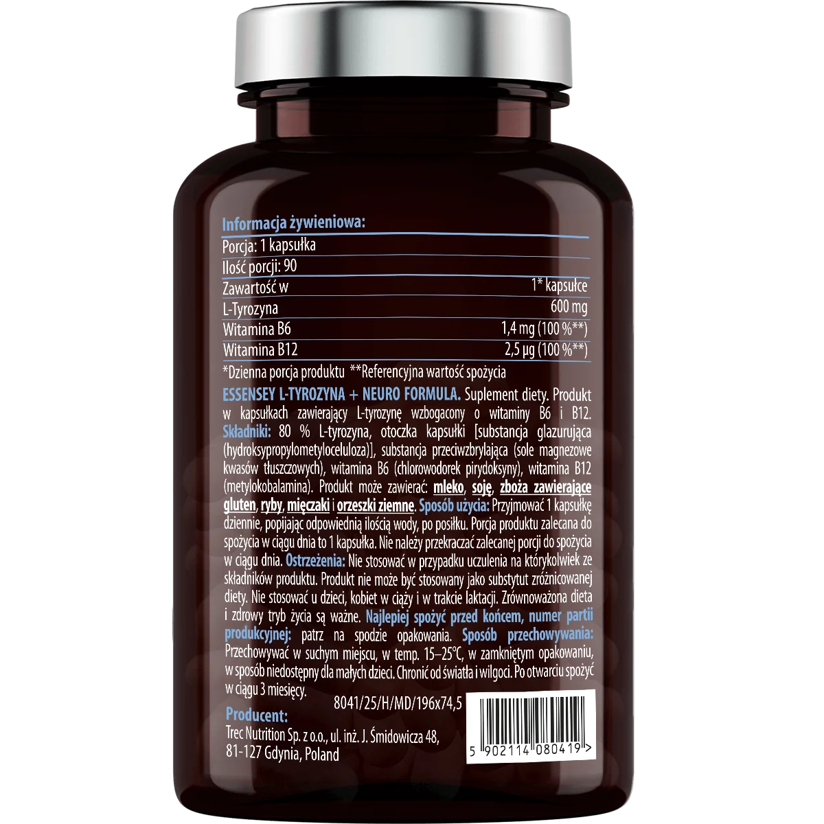 Essensey L-Tyrozyna + Neuro Formula 90 kapsułek