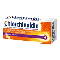 Chlorchinaldin o smaku czarnej porzeczki, 2 mg, 40 tabletek do ssania