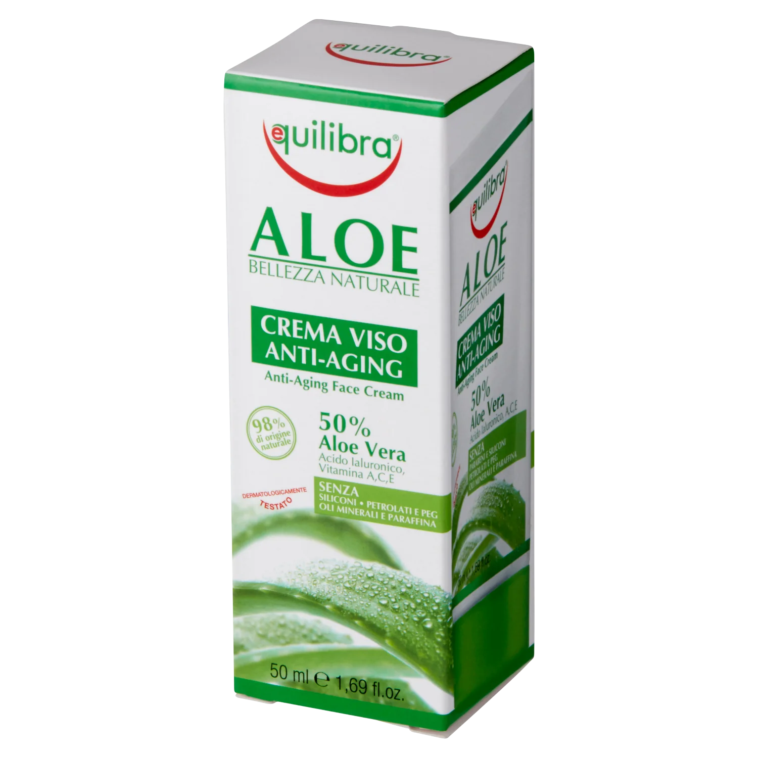 Equilibra Aloe krem do twarzy przeciwstarzeniowy, 50 ml