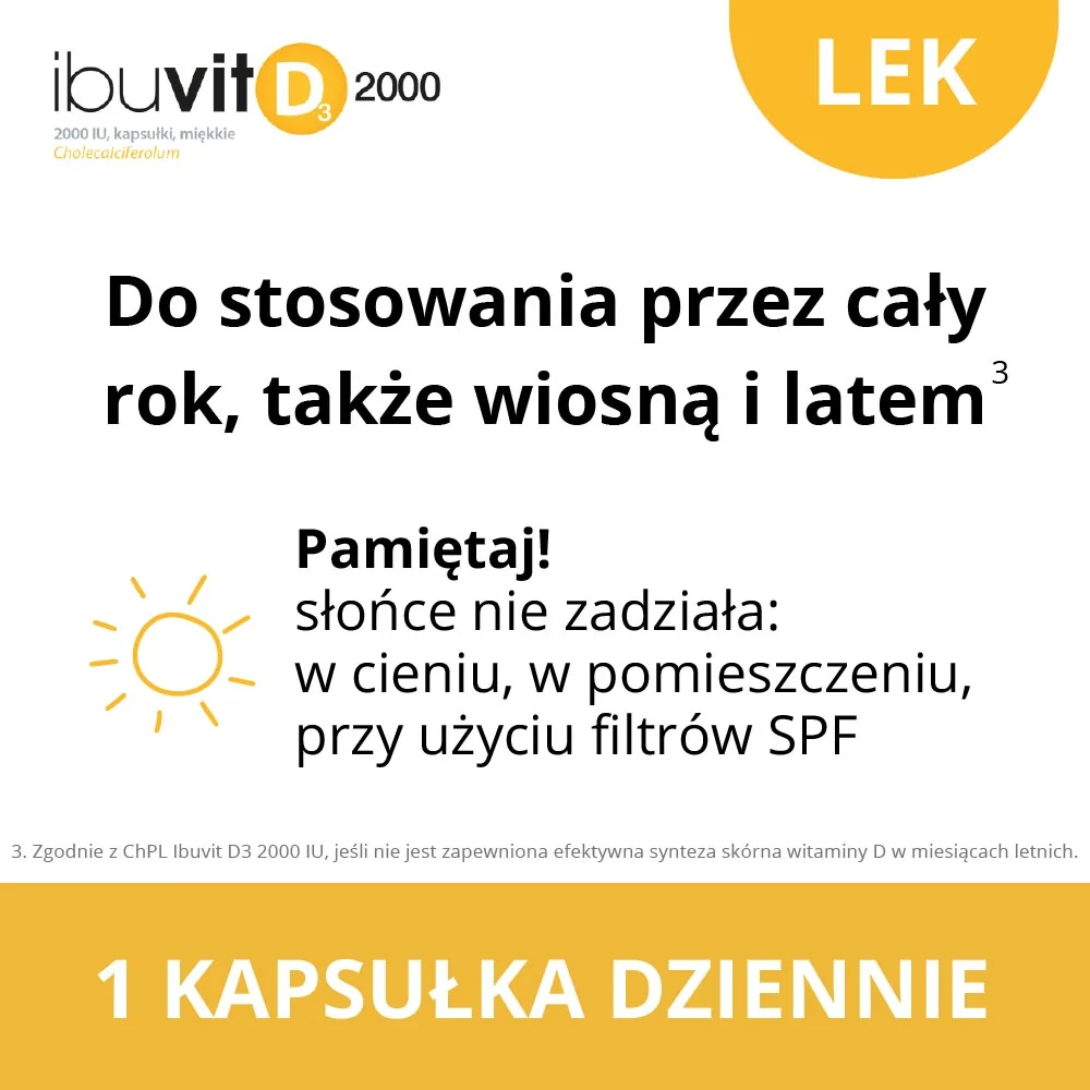 Ibuvit D3 2000 IU 30 kapsułek